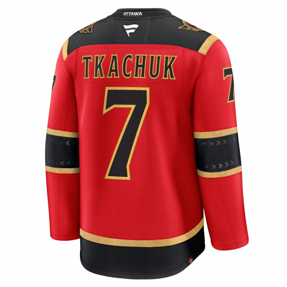 NHL Red Brady Tkachuk Ottawa Senators Fanatics Alternate Premium Jersey