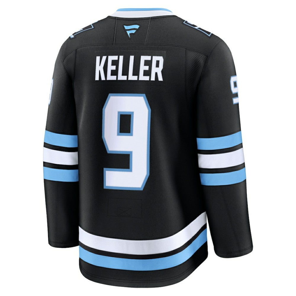 NHL Black Clayton Keller Utah Mammoth Fanatics Home Premium Player Jersey