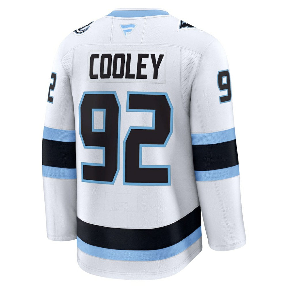 NHL White Logan Cooley Utah Mammoth Fanatics Away Premium Player Jersey