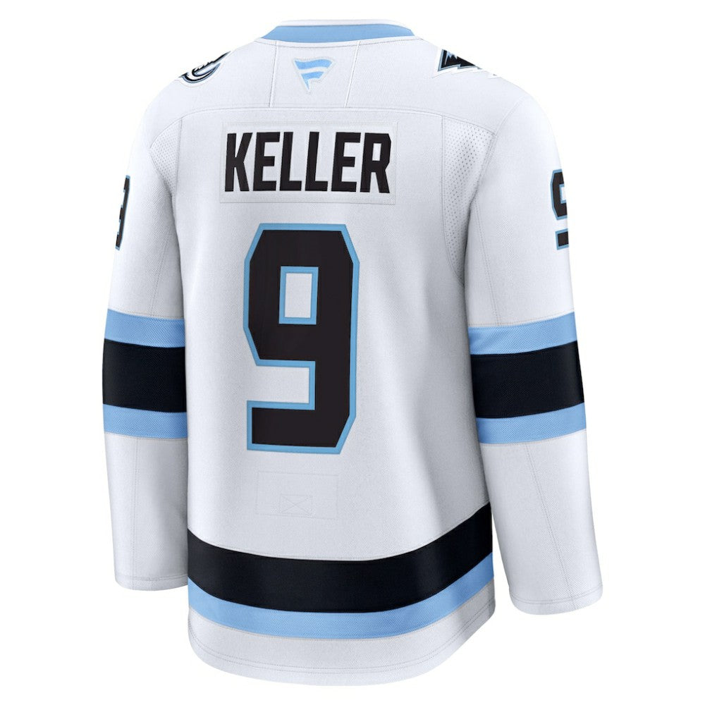 NHL White Clayton Keller Utah Mammoth Fanatics Away Premium Player Jersey