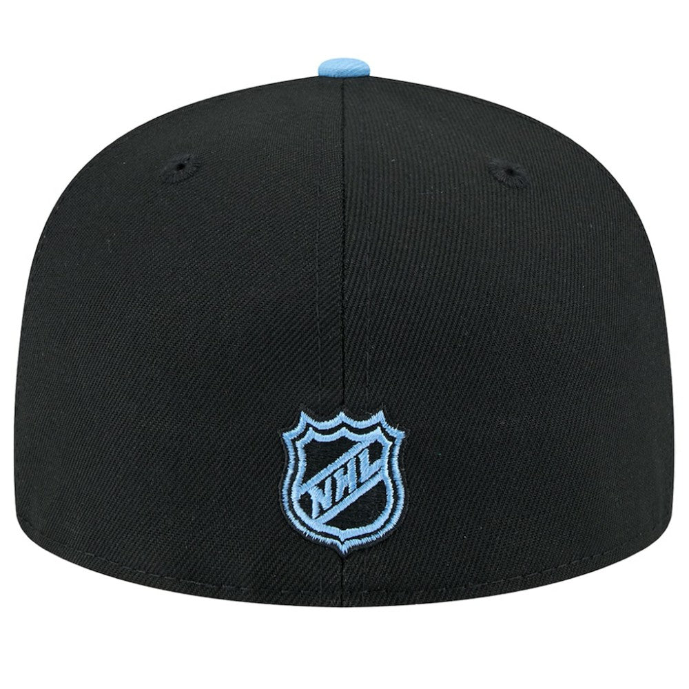 NHL Black/Light Blue Utah Mammoth New Era Lockup 1st Season 59FIFTY Fitted Hat
