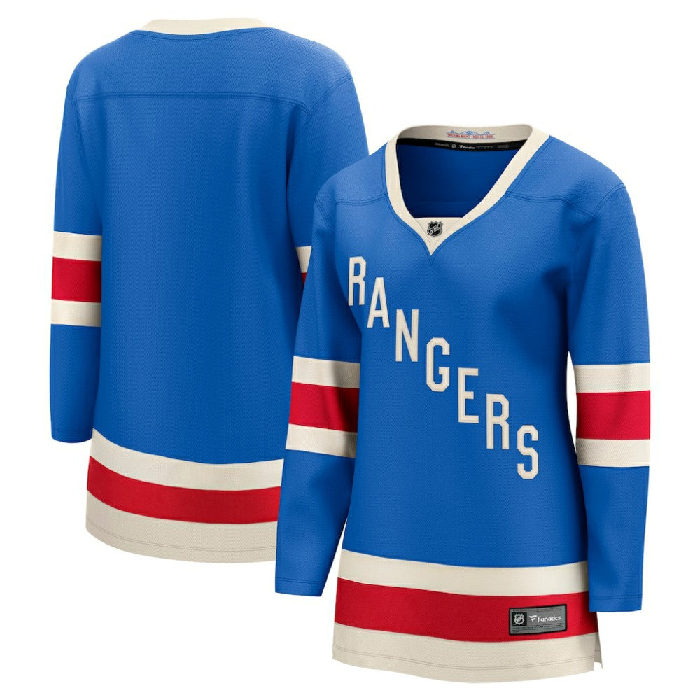NHL Blue New York Rangers Fanatics Women's Centennial Breakaway Jersey