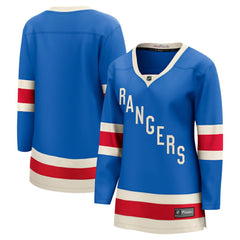 NHL Blue New York Rangers Fanatics Women's Centennial Breakaway Jersey