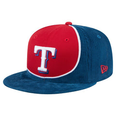 MLB Texas Rangers New Era Retro Split Corduroy Snapback Hat