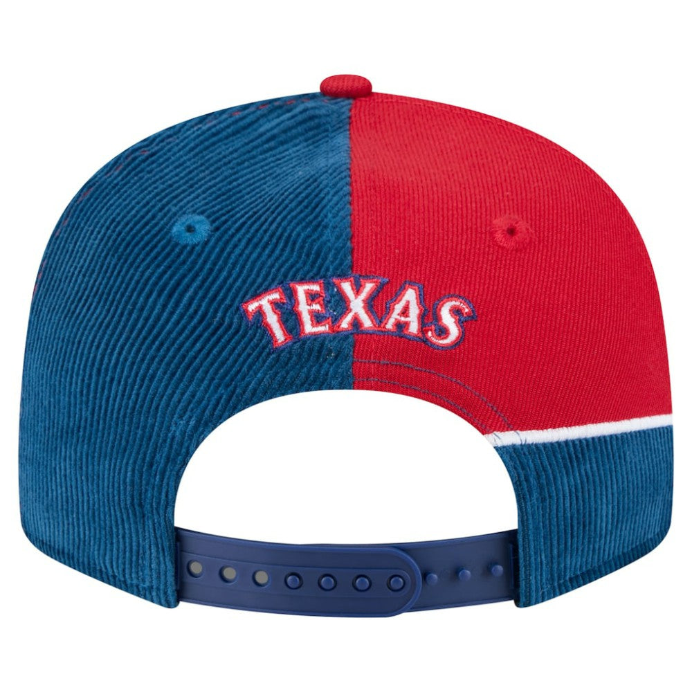 MLB Texas Rangers New Era Retro Split Corduroy Snapback Hat