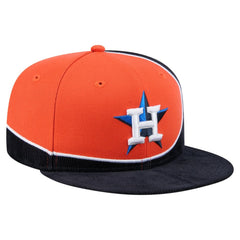MLB Houston Astros New Era Retro Split Corduroy Snapback Hat