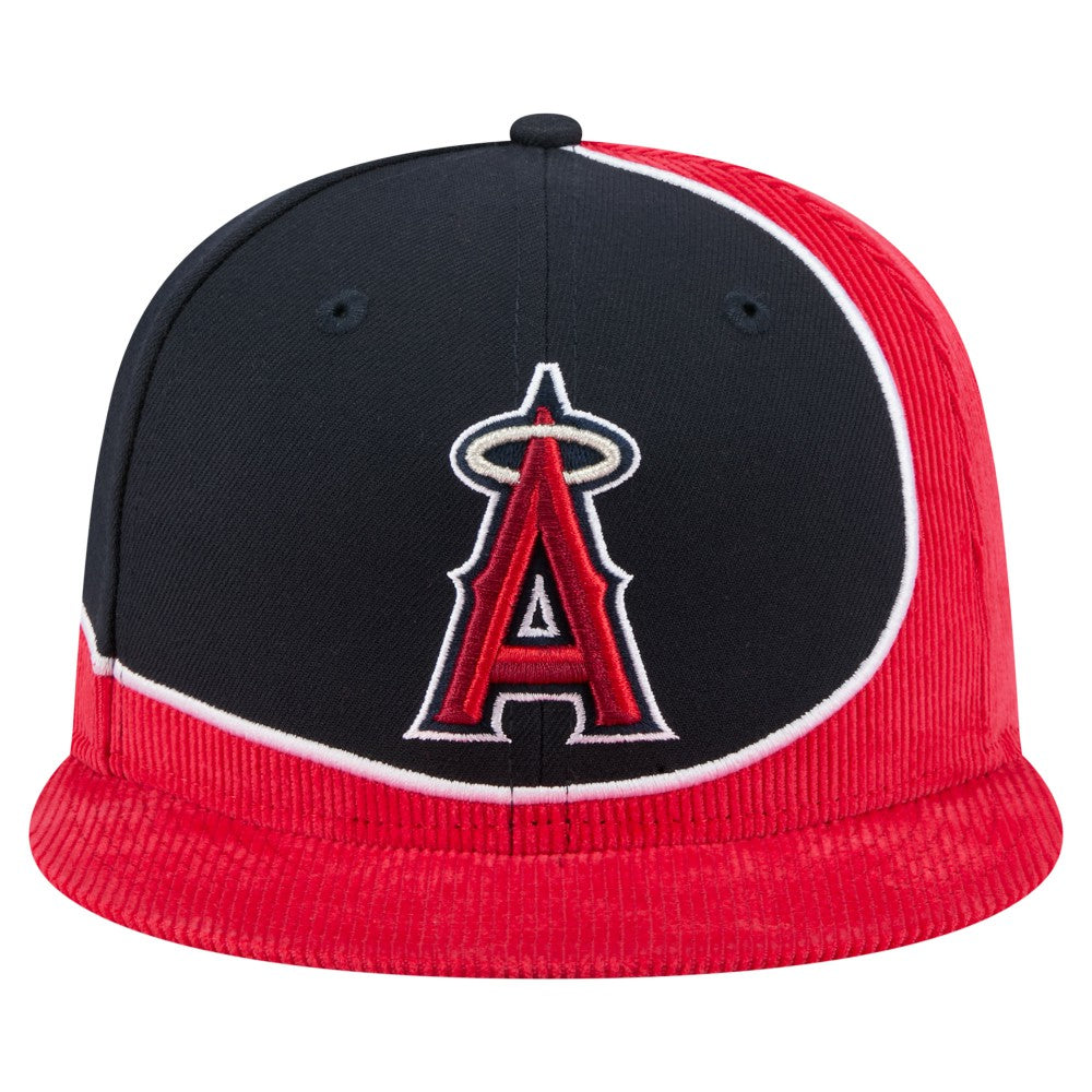 MLB Los Angeles Angels New Era Retro Split Corduroy Snapback Hat