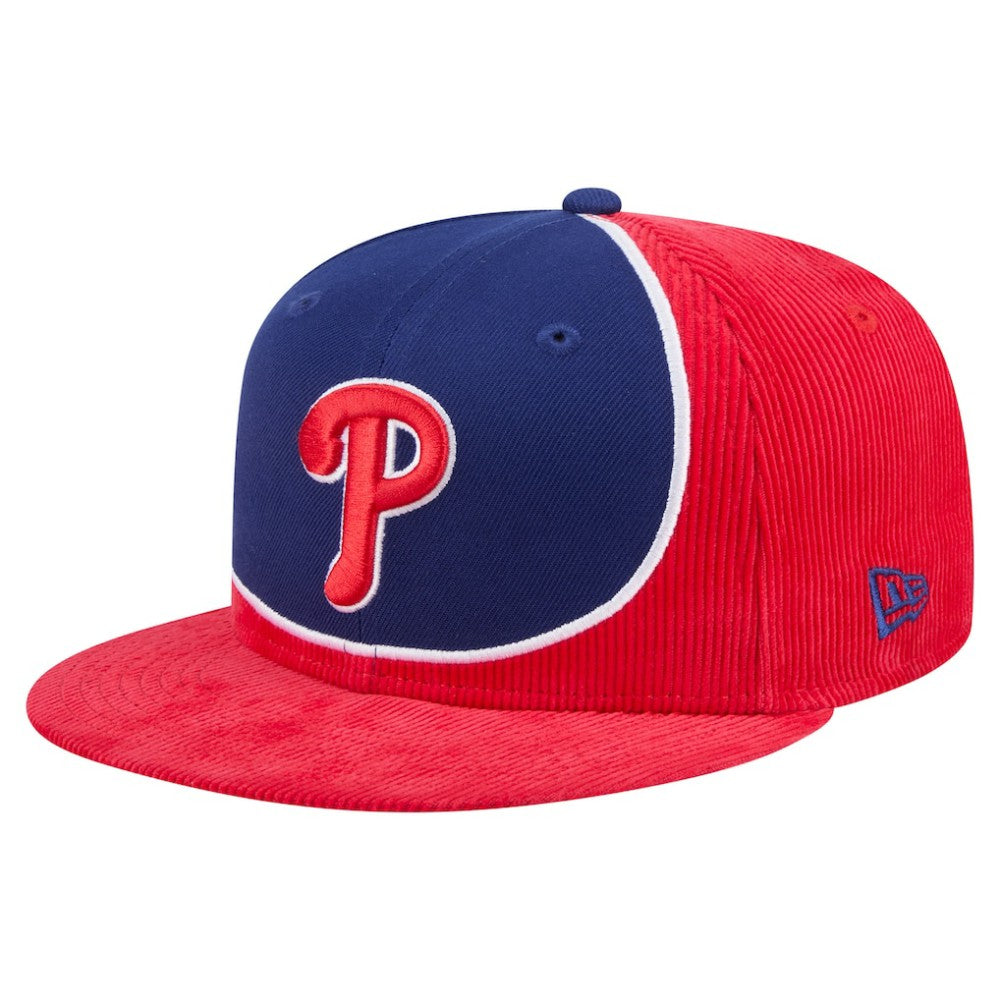 MLB Philadelphia Phillies New Era Retro Split Corduroy Snapback Hat