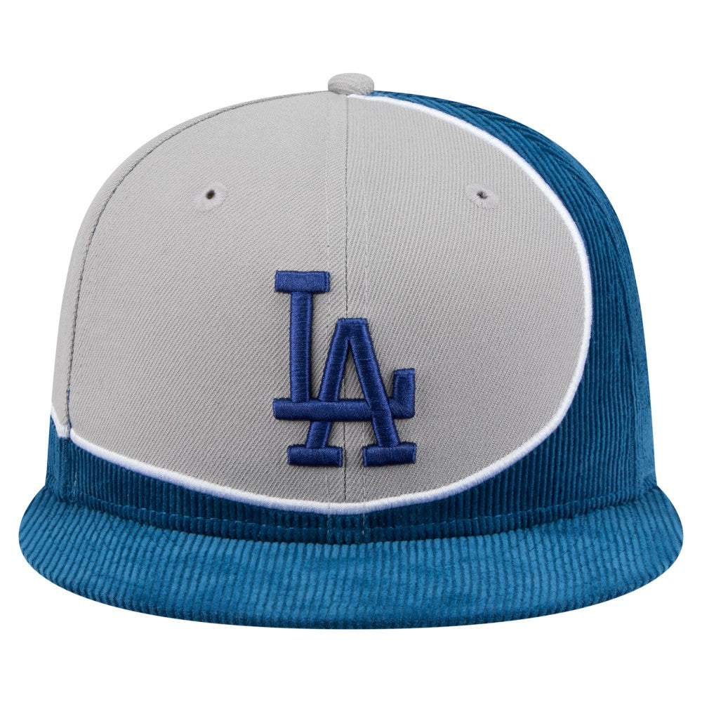 MLB Los Angeles Dodgers New Era Retro Split Corduroy Snapback Hat