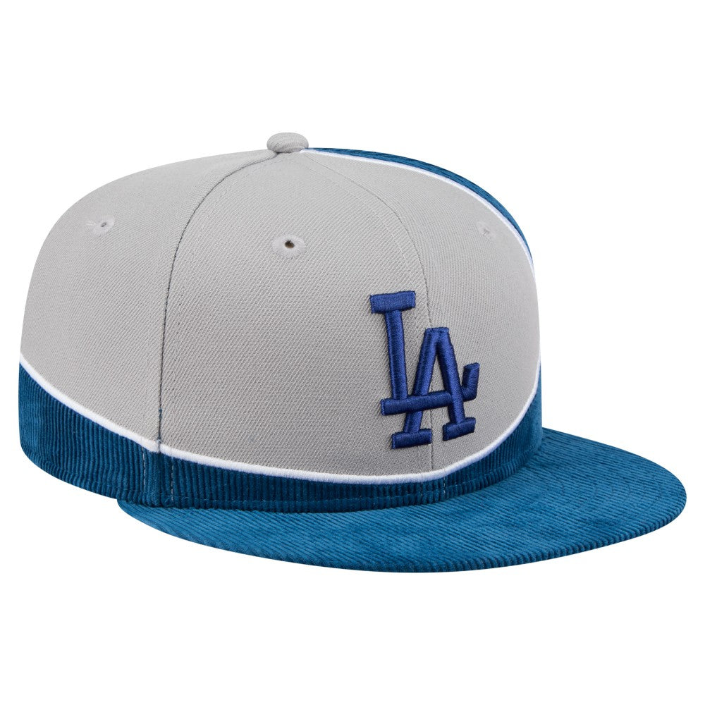 MLB Los Angeles Dodgers New Era Retro Split Corduroy Snapback Hat