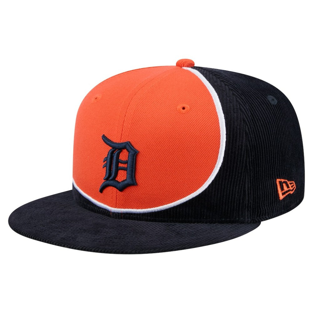 MLB Detroit Tigers New Era Retro Split Corduroy Snapback Hat