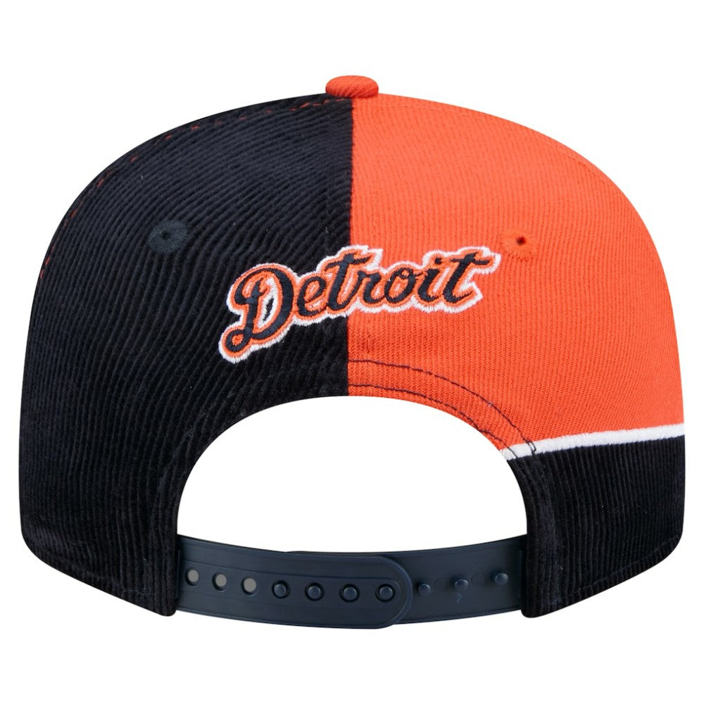 MLB Detroit Tigers New Era Retro Split Corduroy Snapback Hat