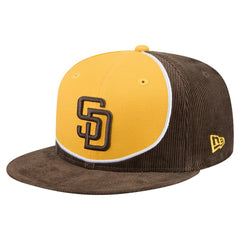 MLB San Diego Padres New Era Retro Split Corduroy Snapback Hat