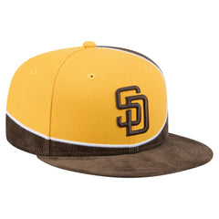 MLB San Diego Padres New Era Retro Split Corduroy Snapback Hat