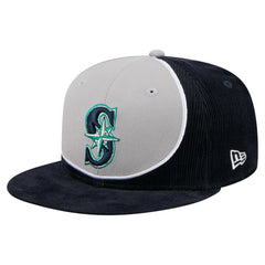 MLB Seattle Mariners New Era Retro Split Corduroy Snapback Hat
