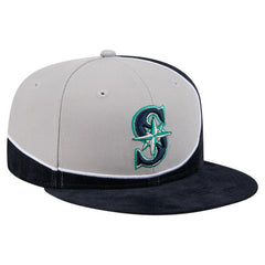 MLB Seattle Mariners New Era Retro Split Corduroy Snapback Hat