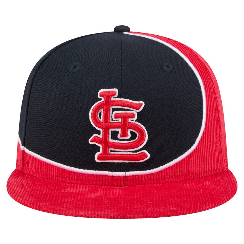 MLB St. Louis Cardinals New Era Retro Split Corduroy Snapback Hat