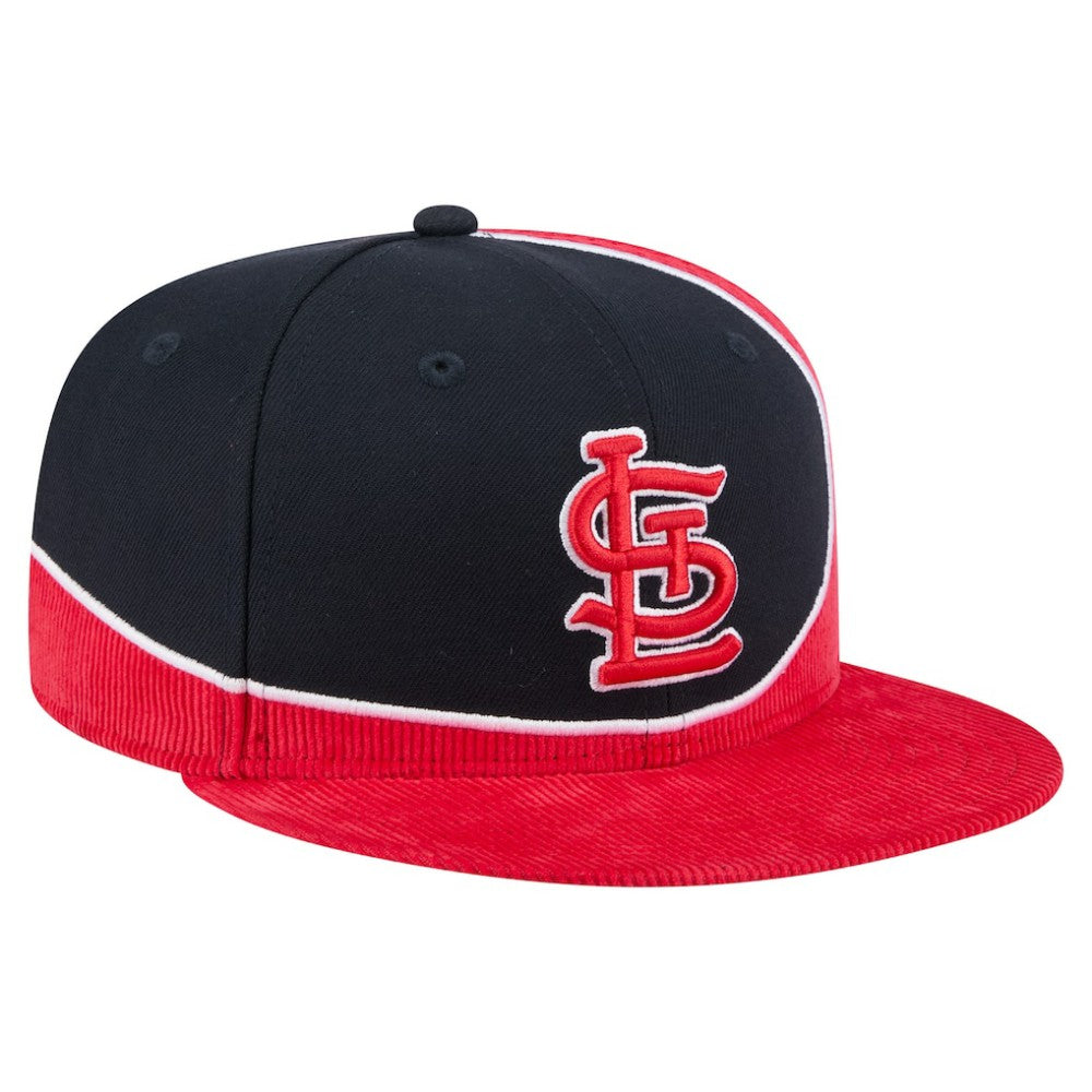 MLB St. Louis Cardinals New Era Retro Split Corduroy Snapback Hat