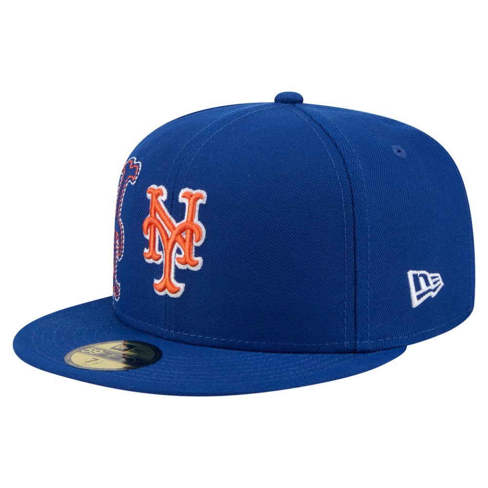 MLB New York Mets New Era Yarn Stitch 59FIFTY Fitted Hat