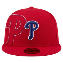 MLB Philadelphia Phillies New Era Yarn Stitch 59FIFTY Fitted Hat