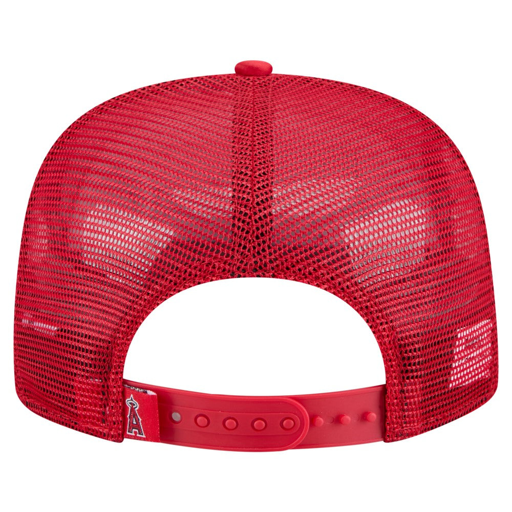 MLB Los Angeles Angels New Era Retro Satin Script Golfer Adjustable Hat