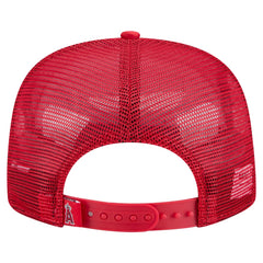 MLB Los Angeles Angels New Era Retro Satin Script Golfer Adjustable Hat