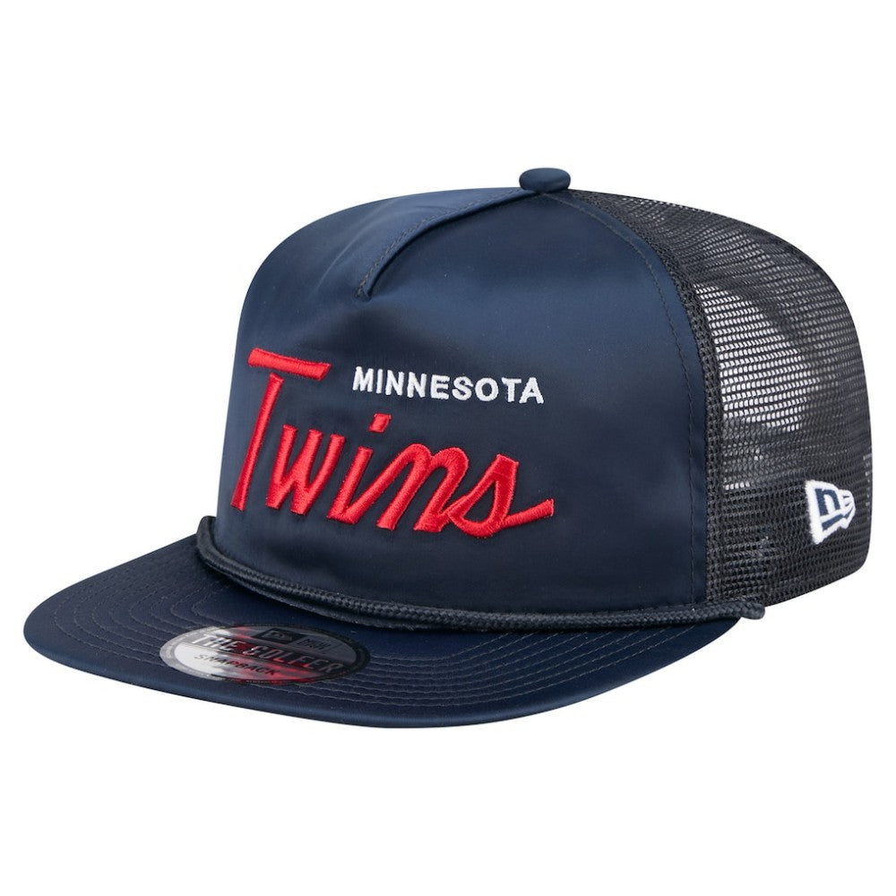 MLB Minnesota Twins New Era Retro Satin Script Golfer Adjustable Hat
