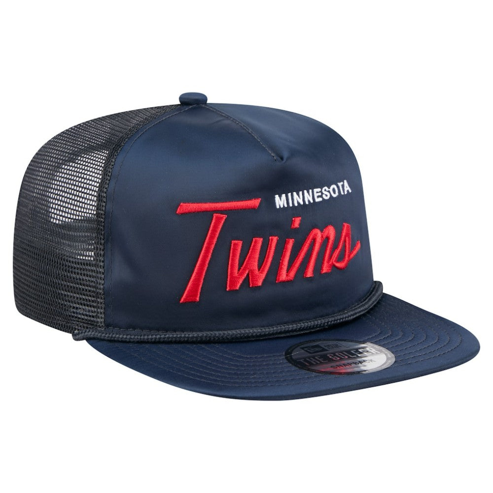 MLB Minnesota Twins New Era Retro Satin Script Golfer Adjustable Hat