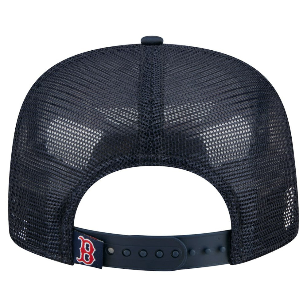 MLB Boston Red Sox New Era Retro Satin Script Golfer Adjustable Hat