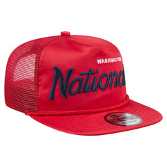 MLB Washington Nationals New Era Retro Satin Script Golfer Adjustable Hat