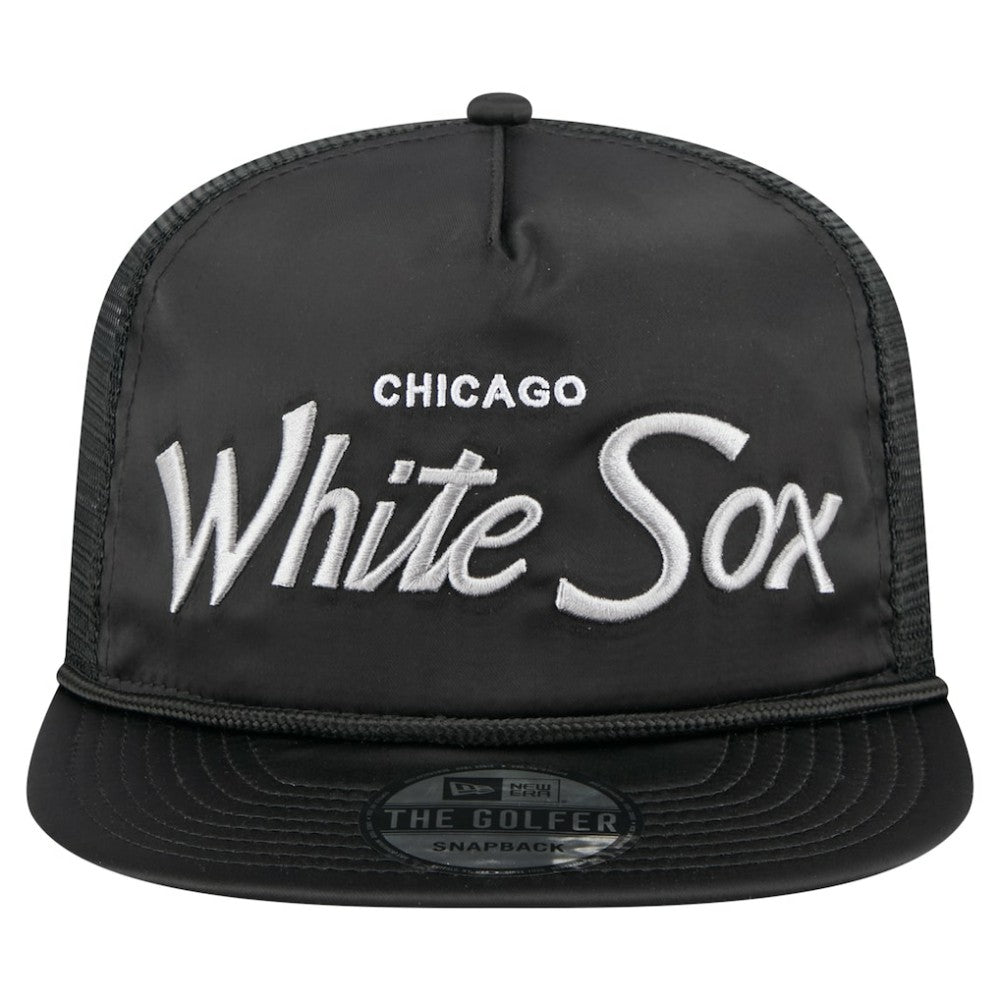 MLB Chicago White Sox New Era Retro Satin Script Golfer Adjustable Hat