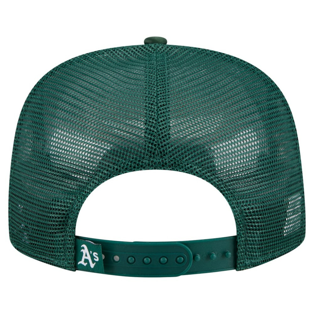 MLB Athletics New Era Retro Satin Script Golfer Adjustable Hat