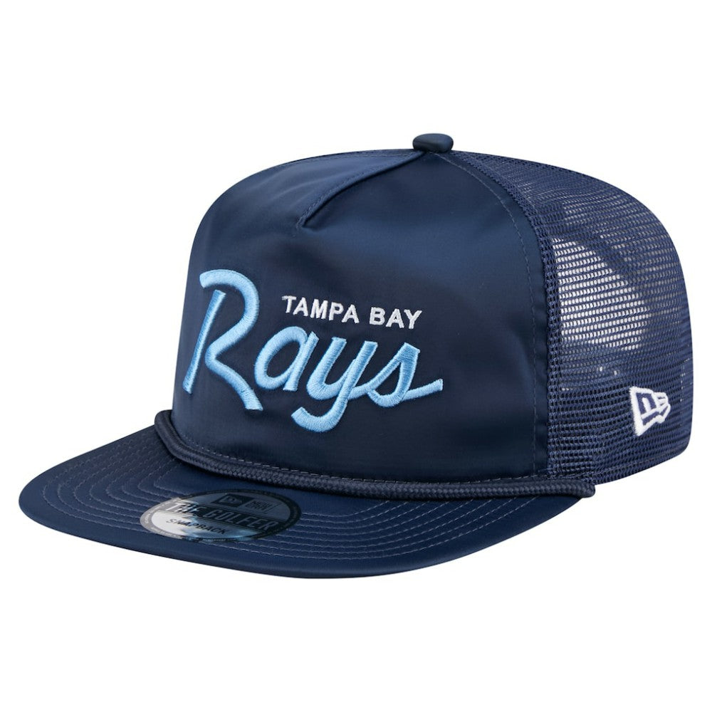 MLB Tampa Bay Rays New Era Retro Satin Script Golfer Adjustable Hat