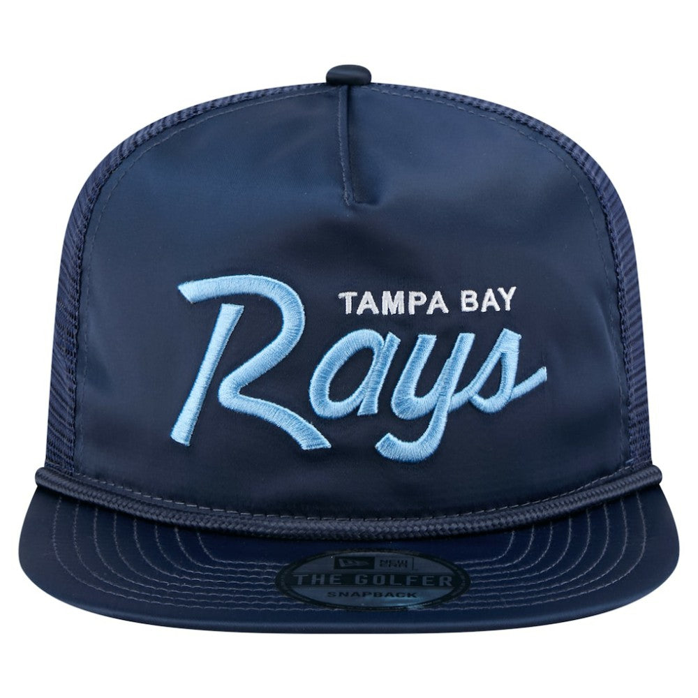 MLB Tampa Bay Rays New Era Retro Satin Script Golfer Adjustable Hat