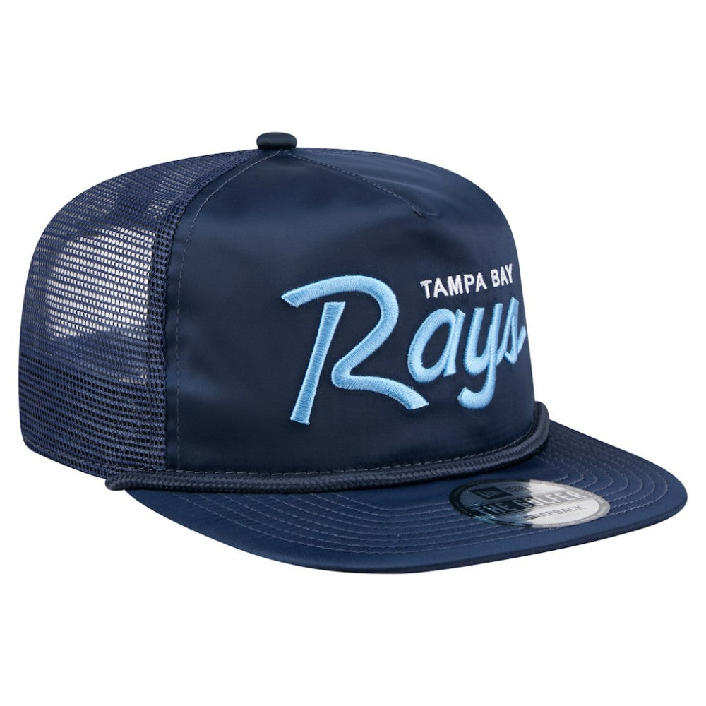 MLB Tampa Bay Rays New Era Retro Satin Script Golfer Adjustable Hat