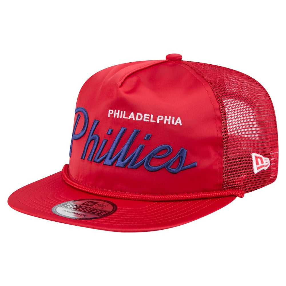 MLB Philadelphia Phillies New Era Retro Satin Script Golfer Adjustable Hat