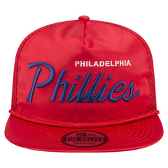 MLB Philadelphia Phillies New Era Retro Satin Script Golfer Adjustable Hat