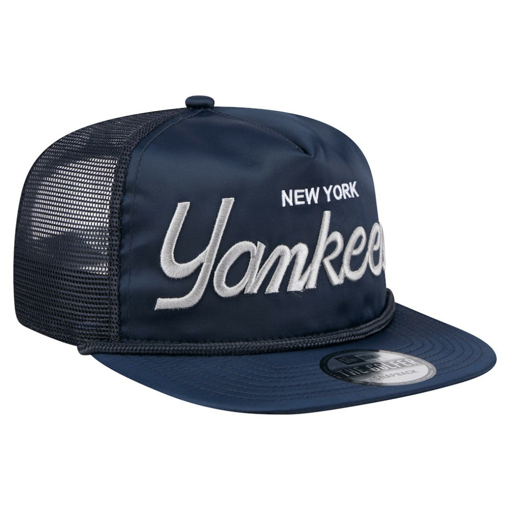 MLB New York Yankees New Era Retro Satin Script Golfer Adjustable Hat