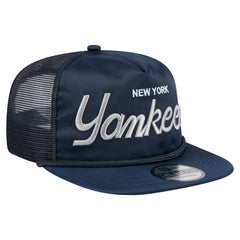 MLB New York Yankees New Era Retro Satin Script Golfer Adjustable Hat