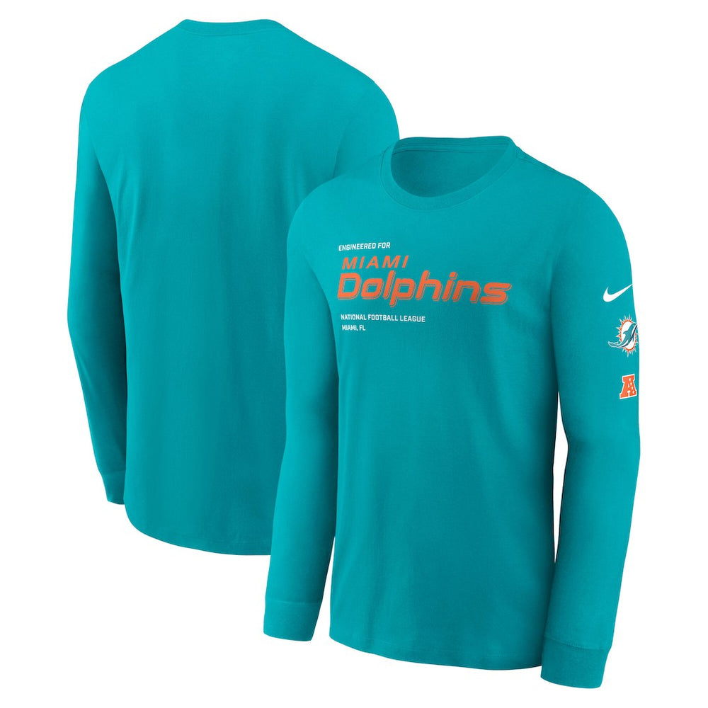 Play to Win Essential Long Sleeve T-Shirt - Miami Dolphins