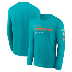 Play to Win Essential Long Sleeve T-Shirt - Miami Dolphins