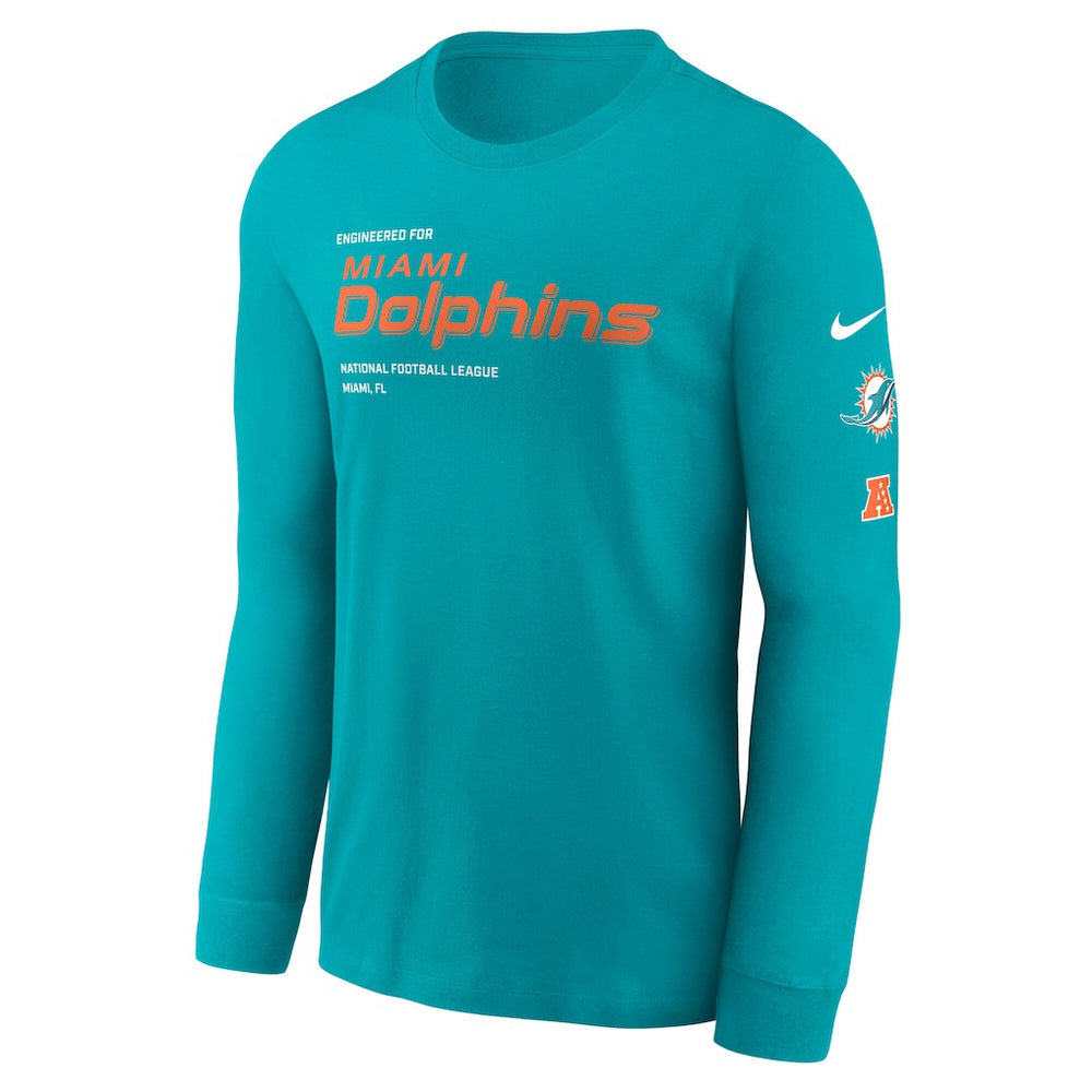 Play to Win Essential Long Sleeve T-Shirt - Miami Dolphins