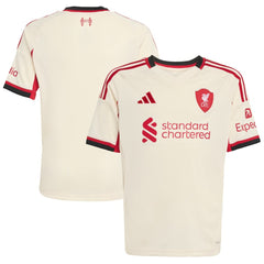 Liverpool Youth 2025/26 Away Replica Jersey - Adidas White