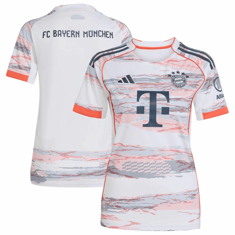 Bayern Munich Women's 2025/26 Away Replica Jersey - Adidas White