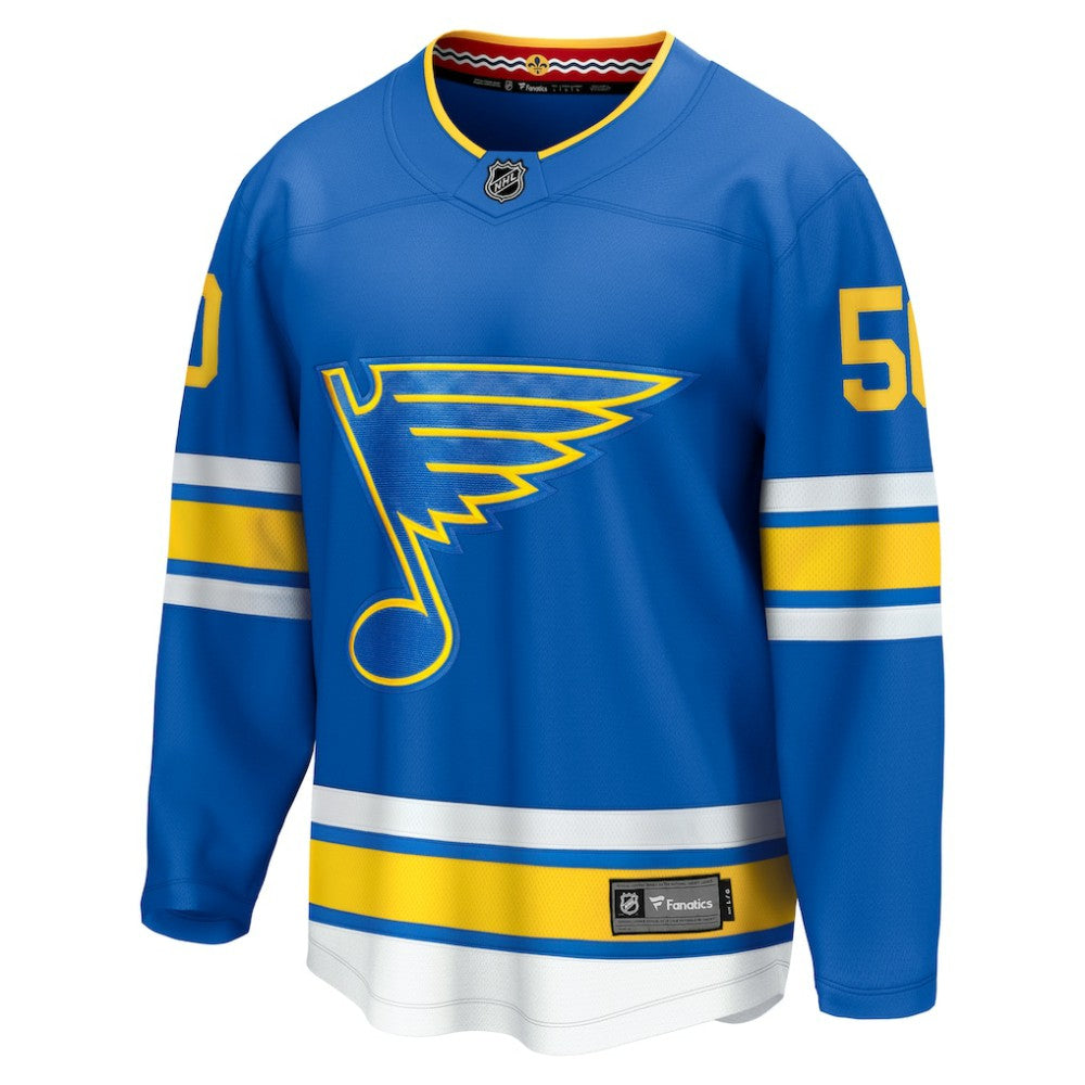 NHL Blue Jordan Binnington St. Louis Blues Fanatics Home Breakaway Player Jersey