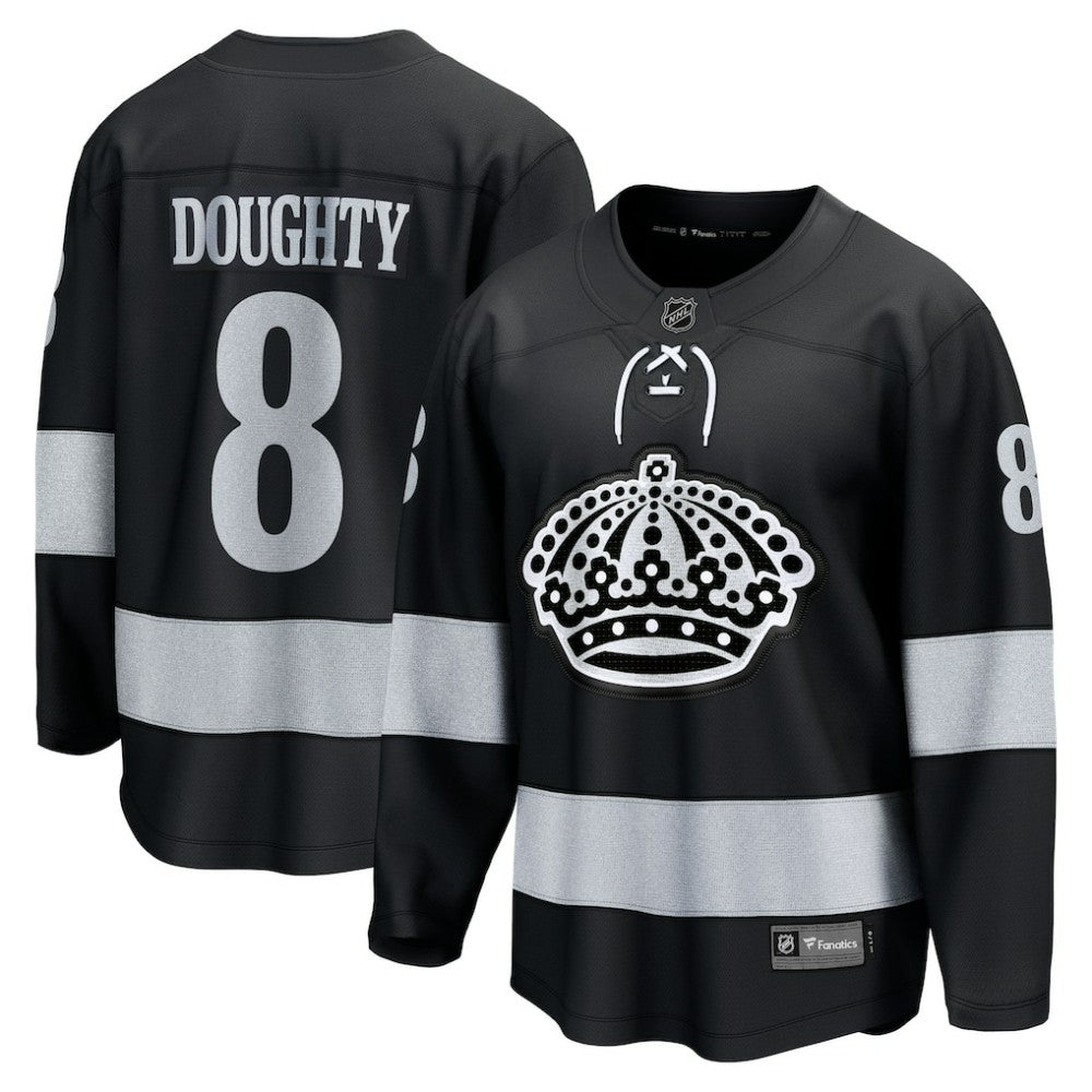 NHL Black Drew Doughty Los Angeles Kings Fanatics Alternate Breakaway Jersey