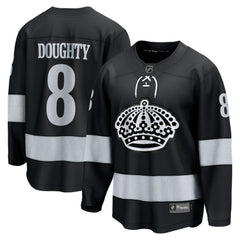 NHL Black Drew Doughty Los Angeles Kings Fanatics Alternate Breakaway Jersey