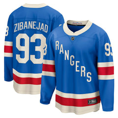 NHL Blue Mika Zibanejad New York Rangers Fanatics Centennial Breakaway Jersey
