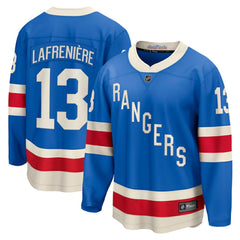 NHL Blue Alexis Lafreniere New York Rangers Fanatics Centennial Breakaway Jersey