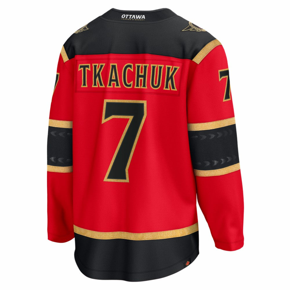 NHL Red Brady Tkachuk Ottawa Senators Fanatics Alternate Breakaway Jersey